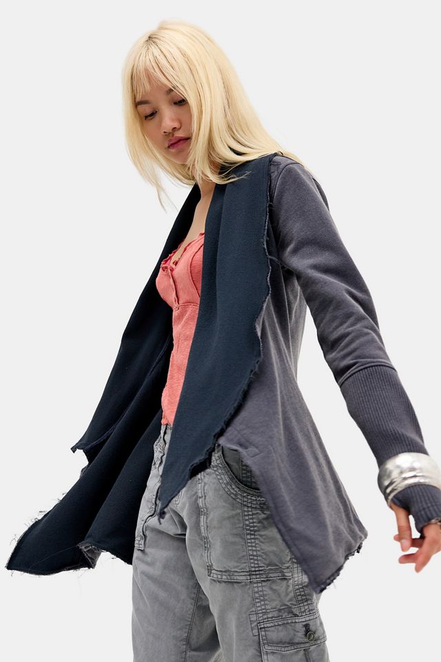 Cardigan UO Drape Button à manches longues #4