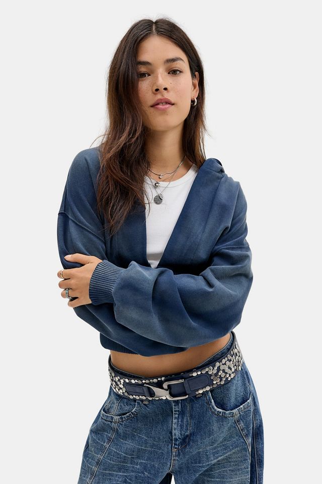 iets frans... Italic Logo Cinched Zip-Through Hoodie #1