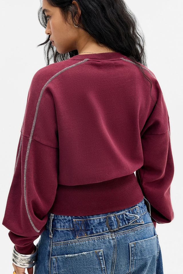 iets frans... Kurzes Sweatshirt mit Raffung #3