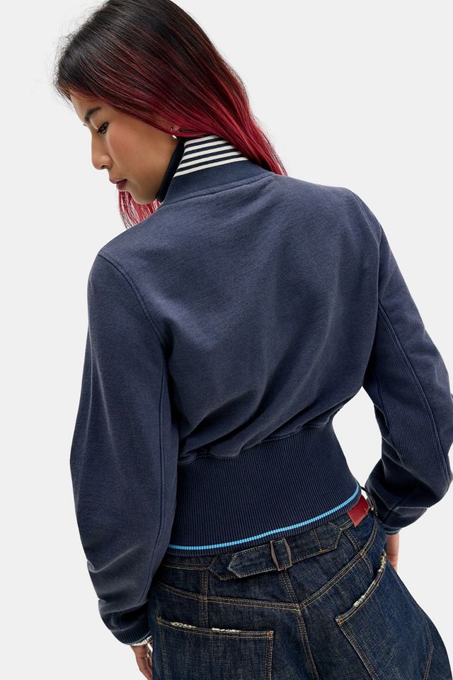 iets frans... Cinched Zip-Through Track Top #3