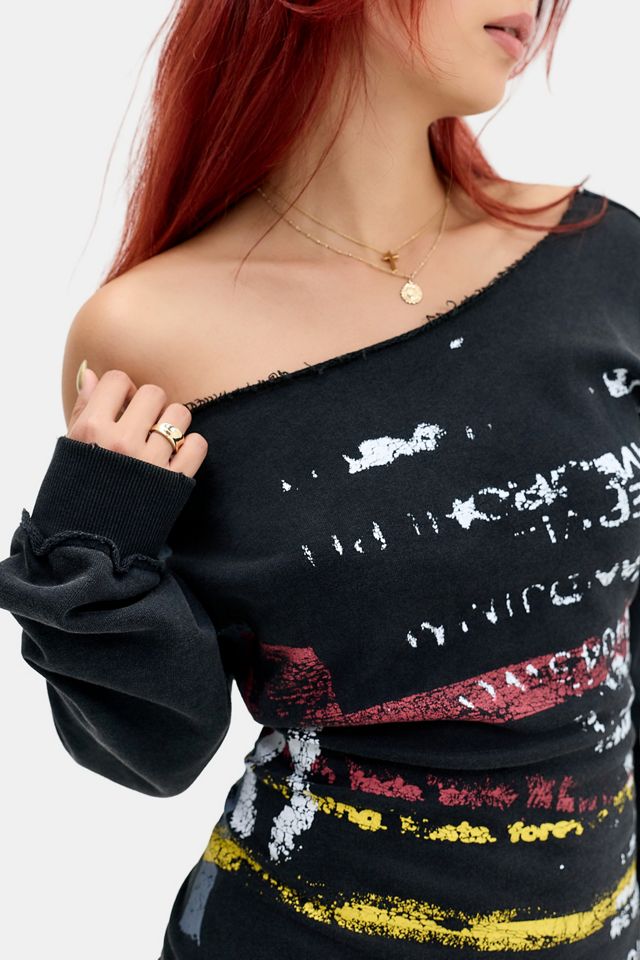 Sudadera con Gráfico de Texto y Cordones UO #3