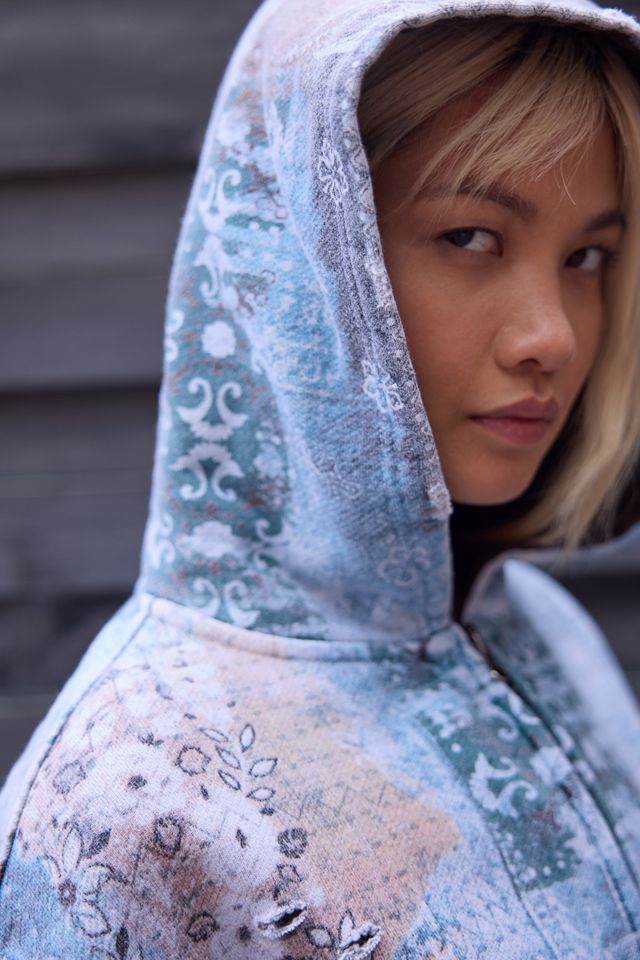 BDG Sun-Bleached Paisley Canvas Hoodie #2