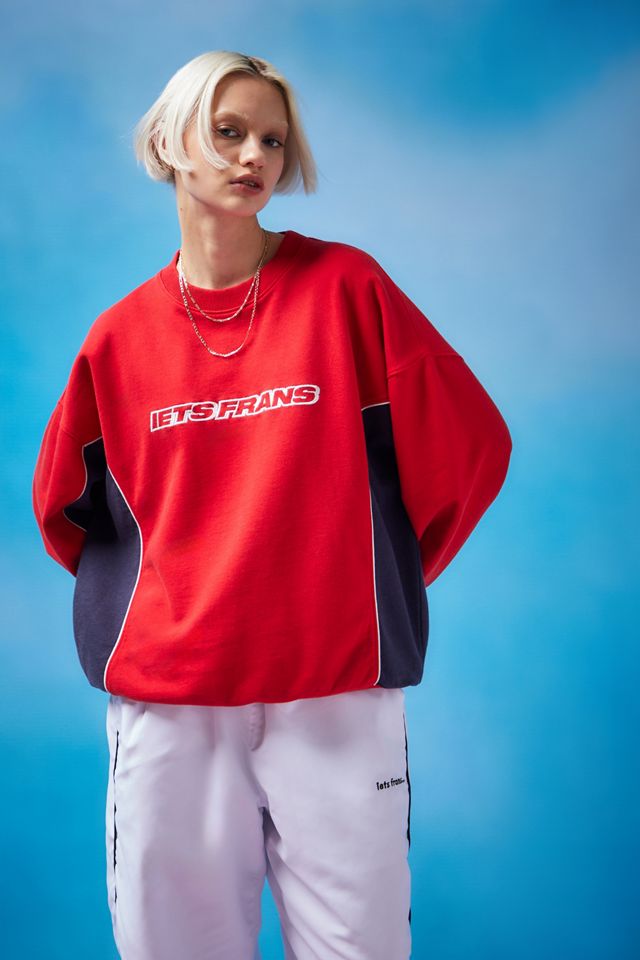 iets frans... Rot Gepipt Sweatshirt #2