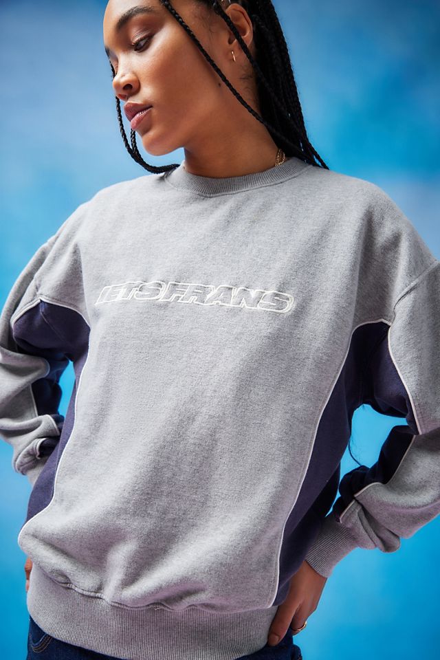 iets frans... Grey Panel Sweatshirt  #2