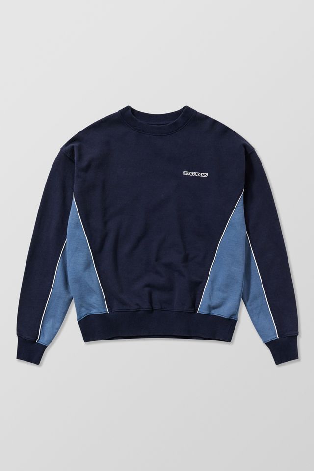 iets frans... Marineblauer Sweatshirt mit Paspeln #4