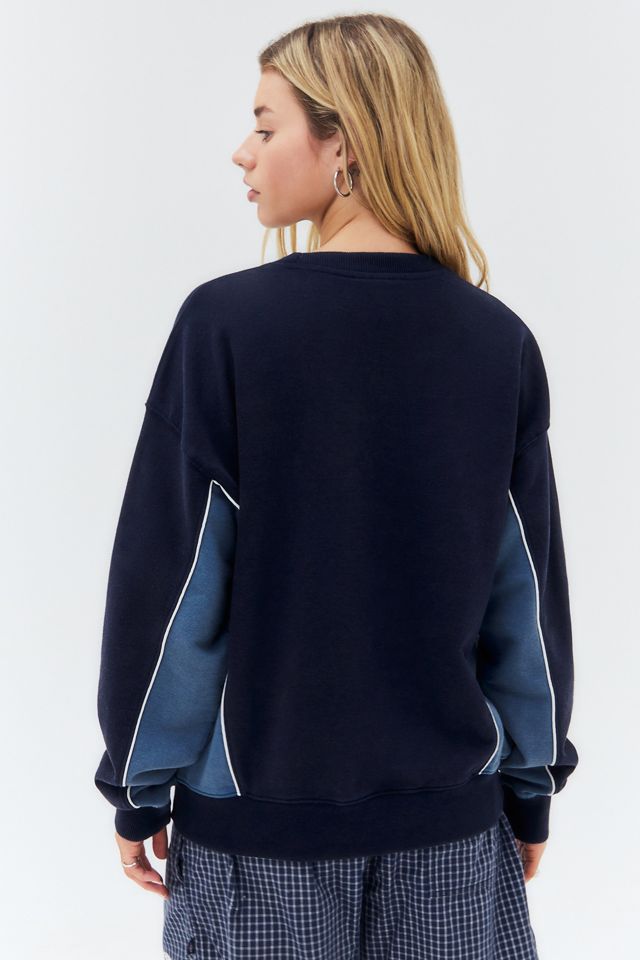 iets frans... Marineblauer Sweatshirt mit Paspeln #3