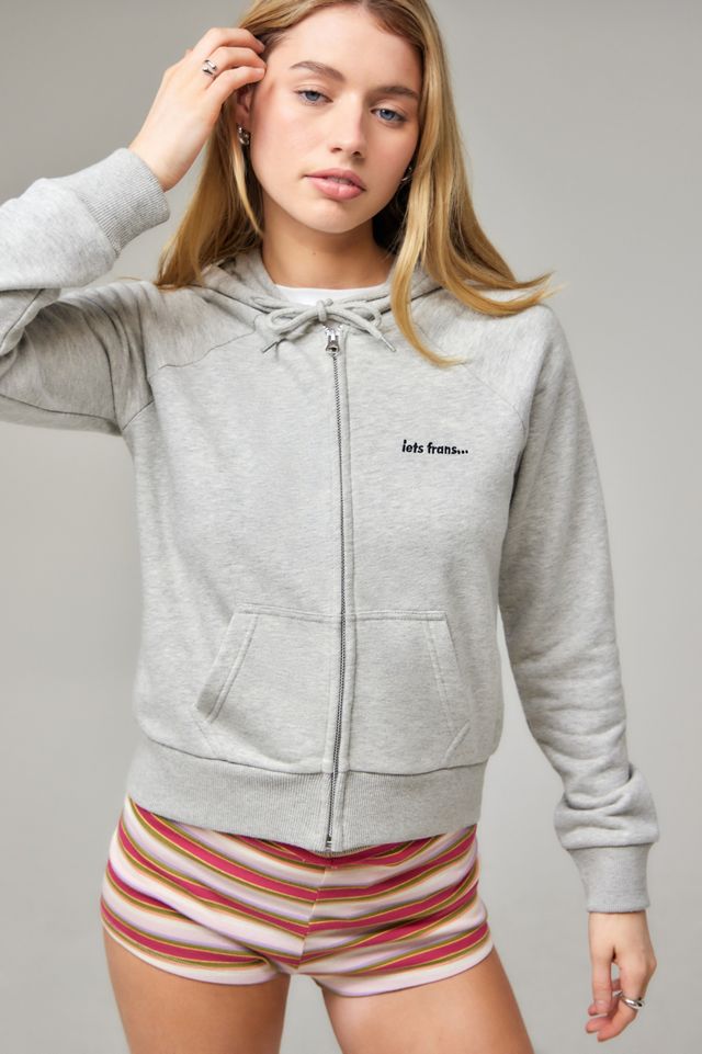 iets frans... Shrunken Zip-Through Hoodie #2