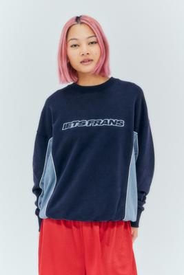 Iets Frans... Blue Panel Sweatshirt | Urban Outfitters UK