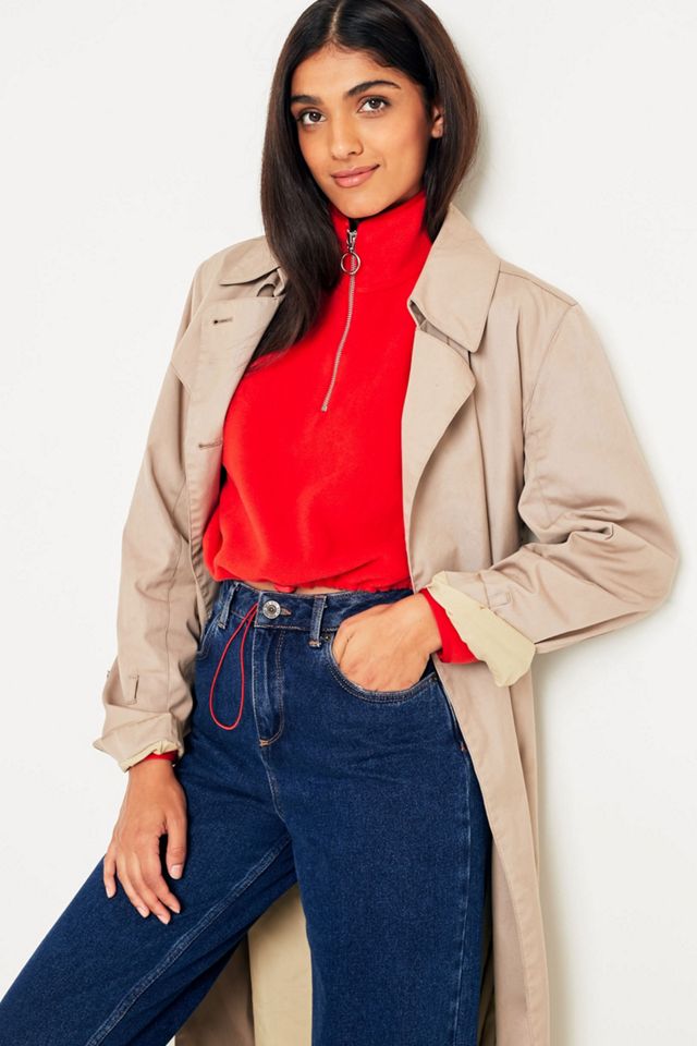 Urban Outfitters Zip-Up Funnel Neck Sweatshirt #1