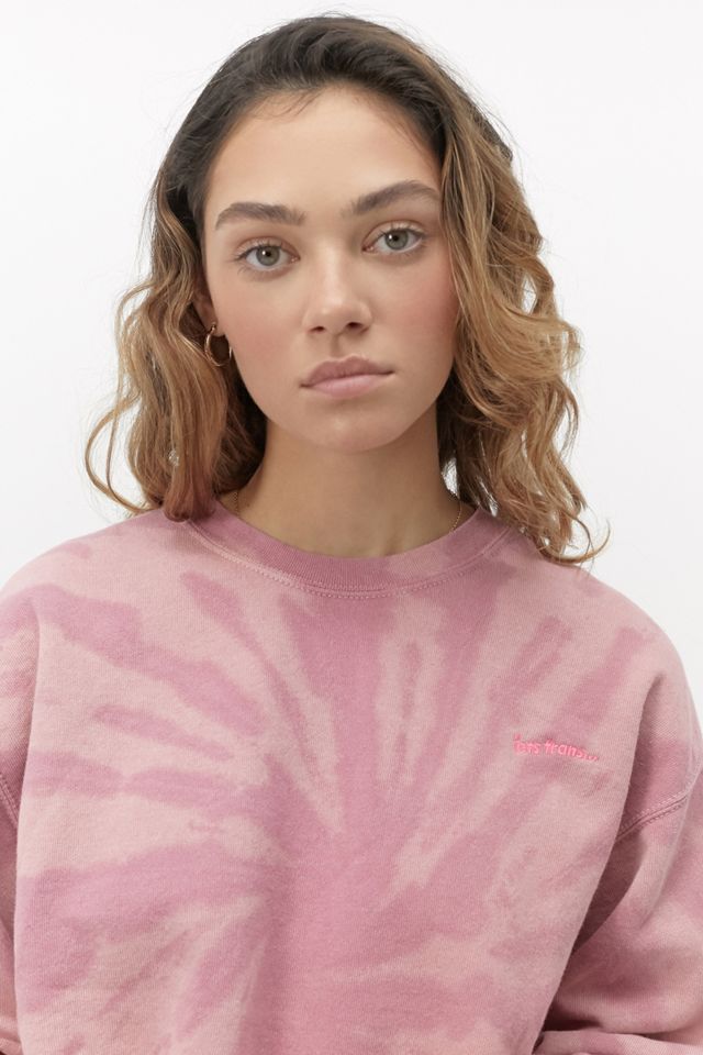 Pink Tye Dye Crewneck Iets Pink Tie-Dye Sweatshirt Urban