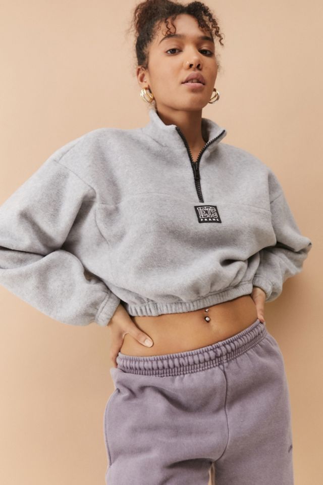 iets frans. Varsity Fleece Bubble Hem Sweatshirt Urban Outfitters UK