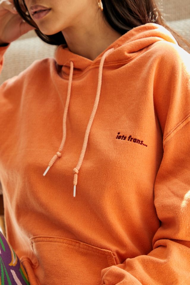 Orange hoodie shop urban outfitters