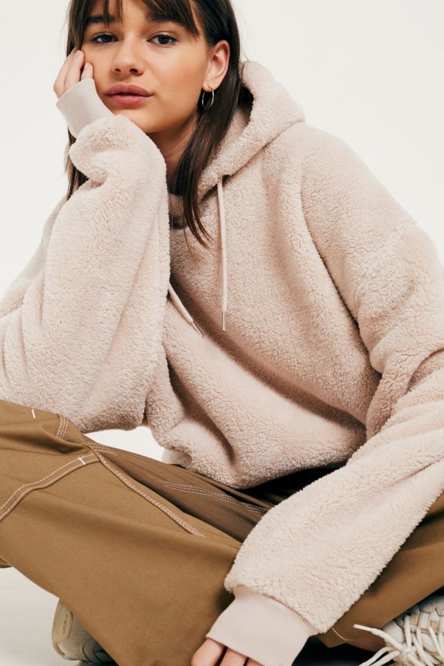 Urban outfitters teddy hoodie sale