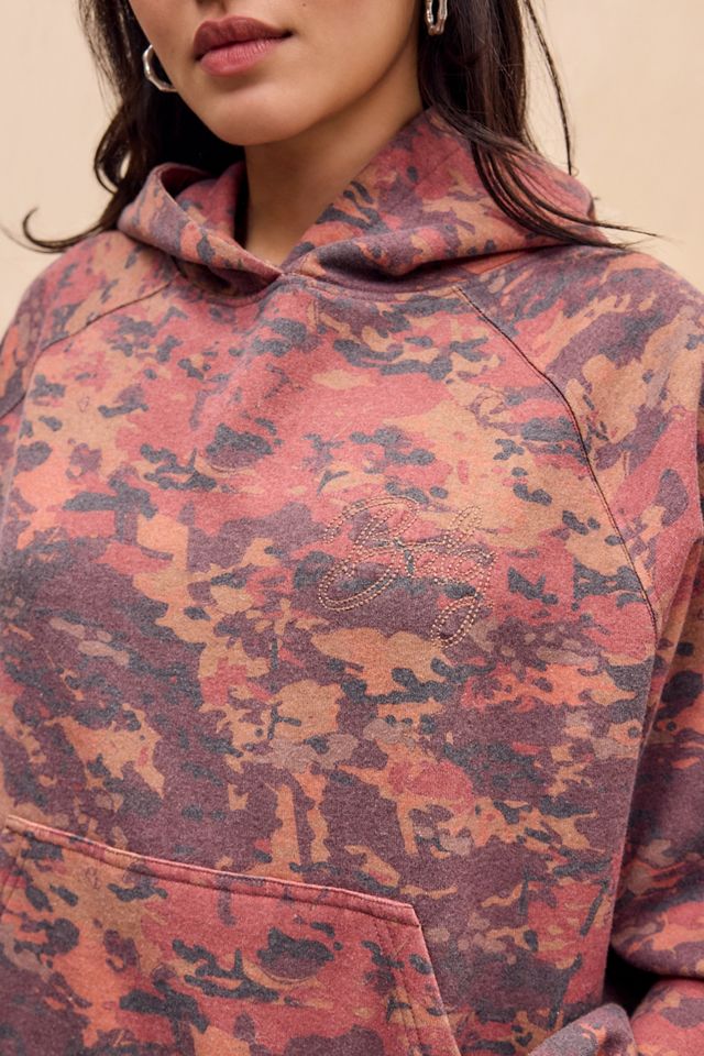 Felpa raglan mimetica BDG arancione #1