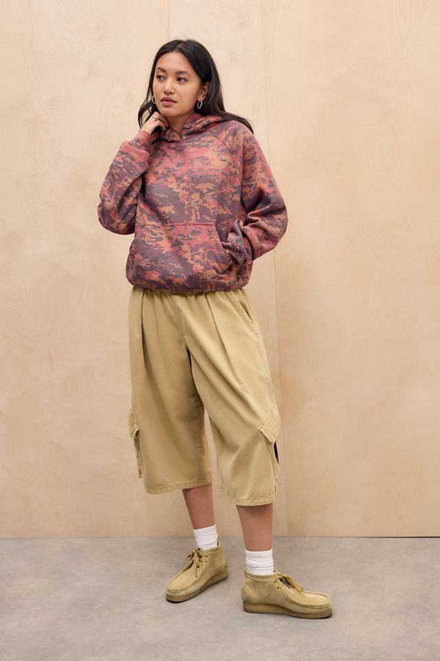 Felpa raglan mimetica BDG arancione #2