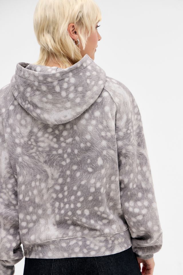 BDG Deer Print Raglan Sleeve Hoodie #3