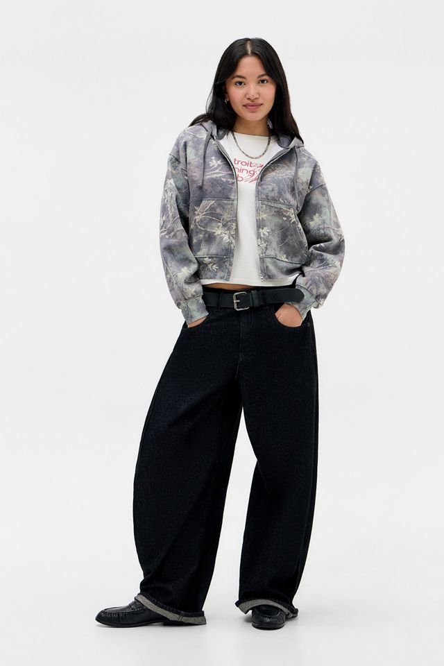 Sudadera con Capucha y Cierre BDG Camuflaje de Hojas #2