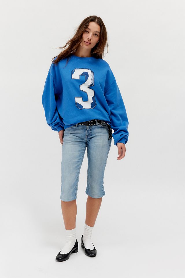 UO Distressed Sporty Crew Neck Sweatshirt #1