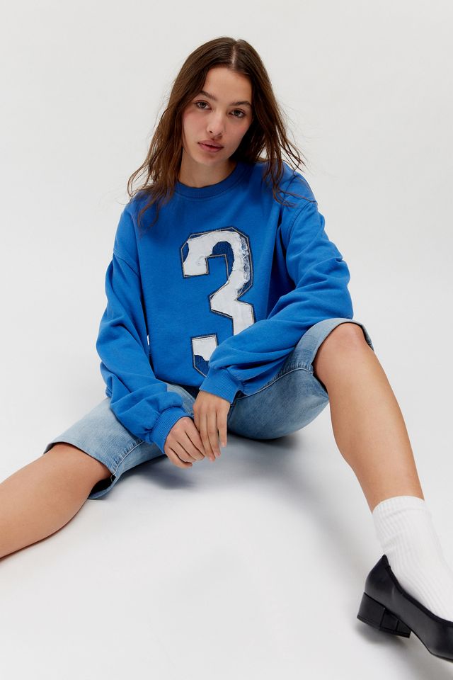 UO Distressed Sporty Crew Neck Sweatshirt #2