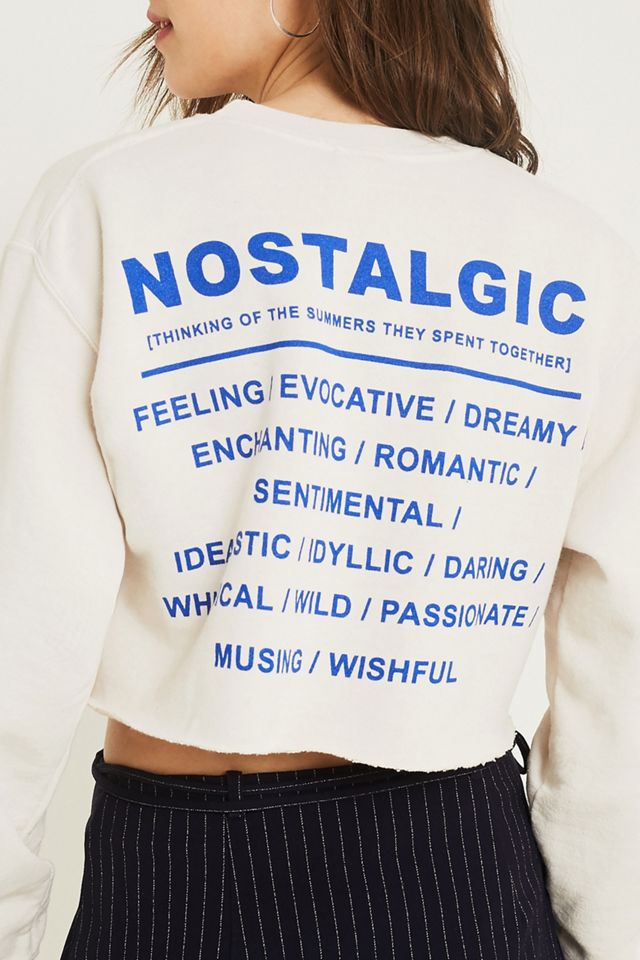 UO Nostalgic Overdyed Crop Sweatshirt #1