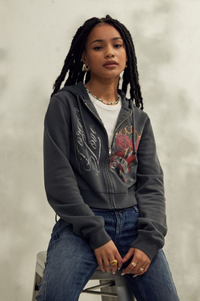 Urban outfitters cropped outlet hoodie