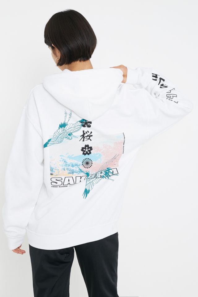 UO Sakura Blossom Skate Hoodie Urban Outfitters UK