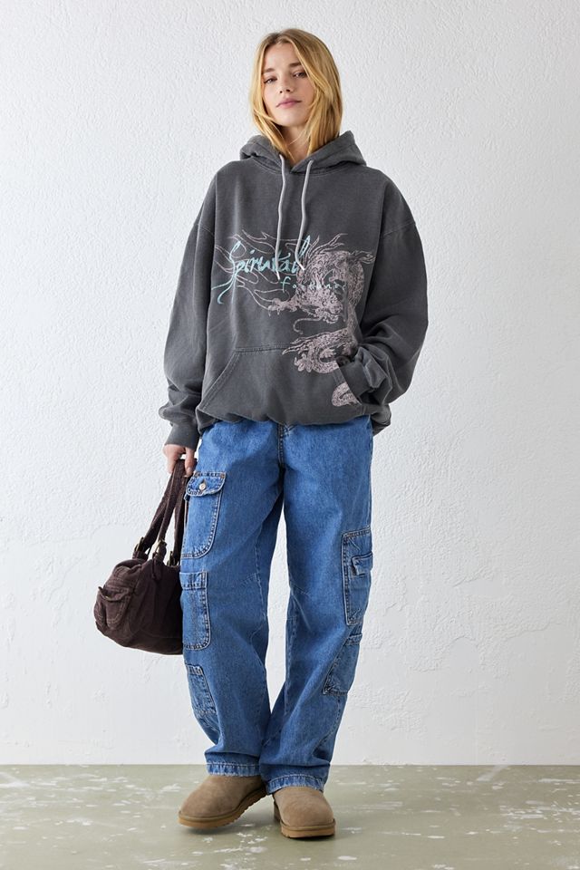 UO - Sweat à capuche délavé à motif Spiritual Fortunes  #1