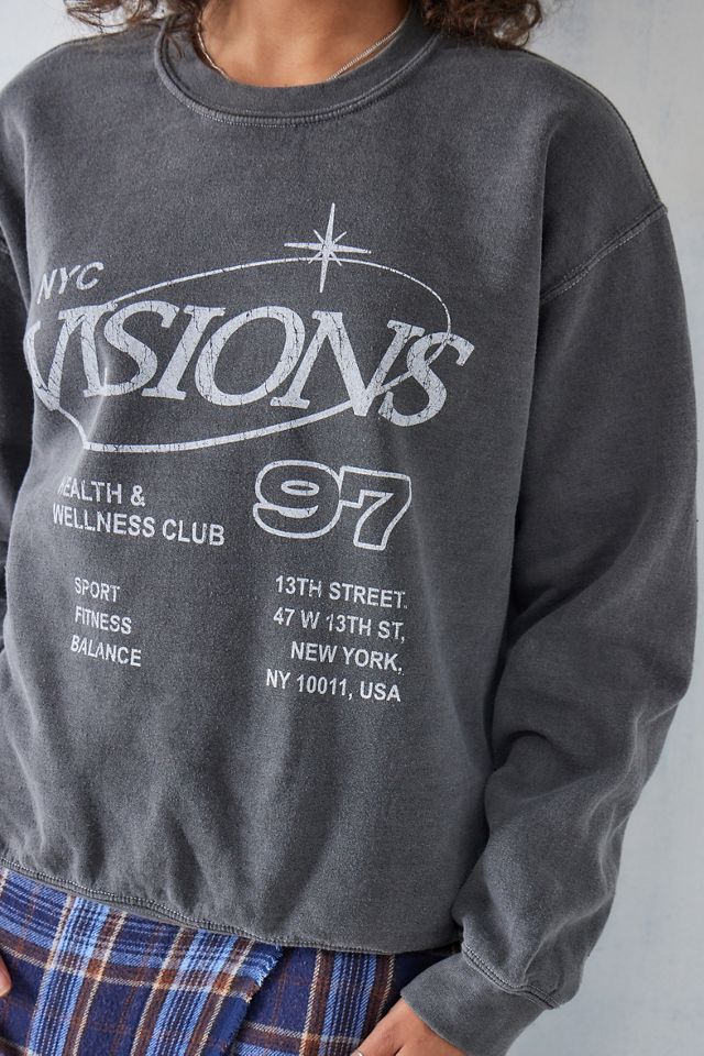 UO Grey NYC Visions Sweatshirt | Urban Outfitters UK
