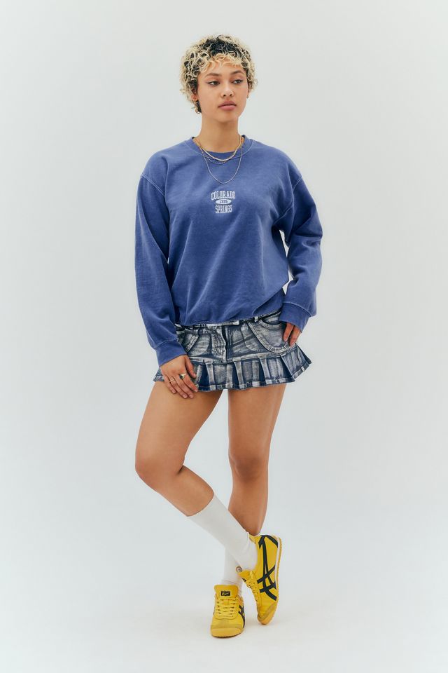 UO Navy Colorado Spring Crew Neck Sweatshirt #2