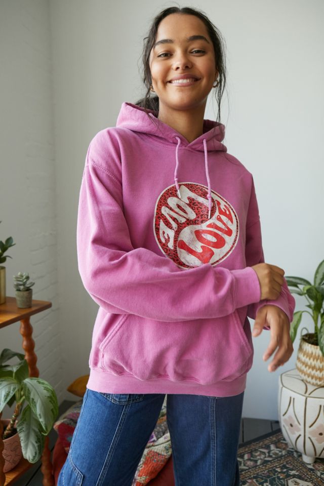 Urban outfitters pink hoodie sale