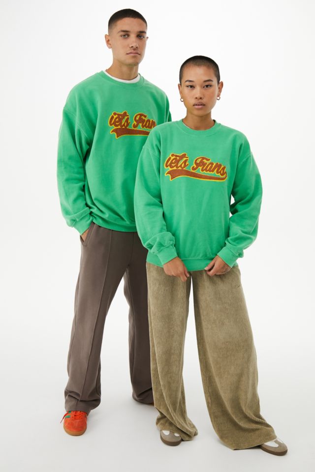 iets frans. Sweatshirt mit Applikation in Grun