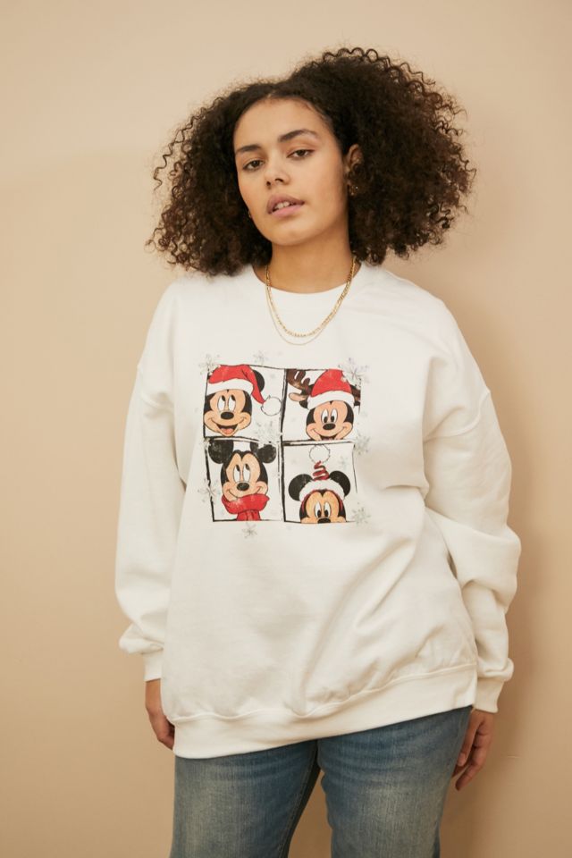 Mickey on sale christmas sweatshirt