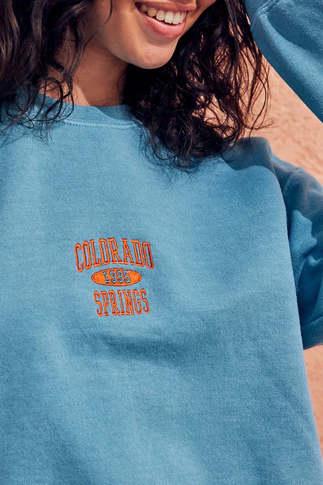 UO Colorado Springs Blue Crew Neck Sweatshirt #1