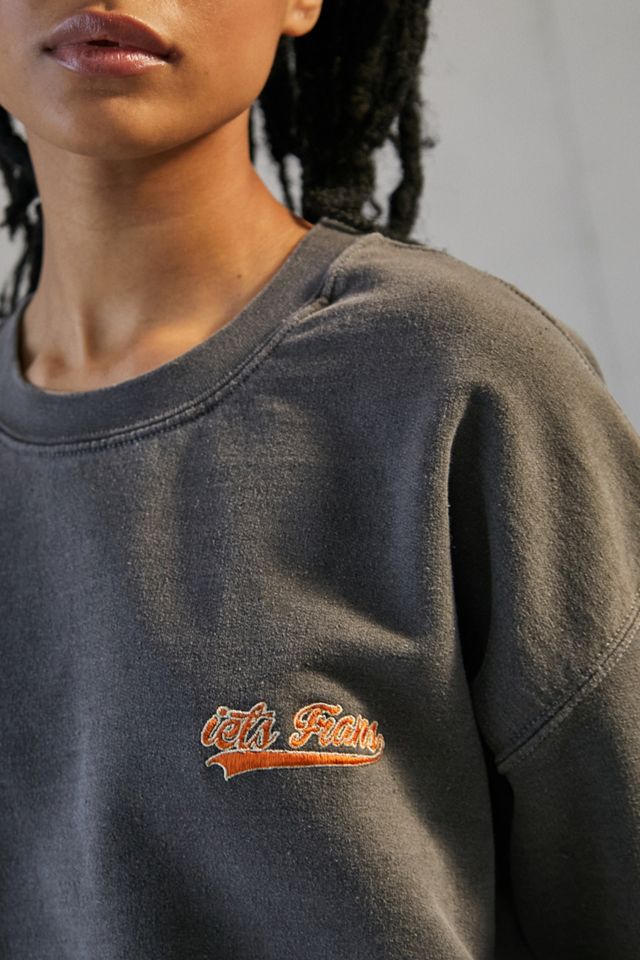 iets frans... Charcoal Script Logo Sweatshirt #1