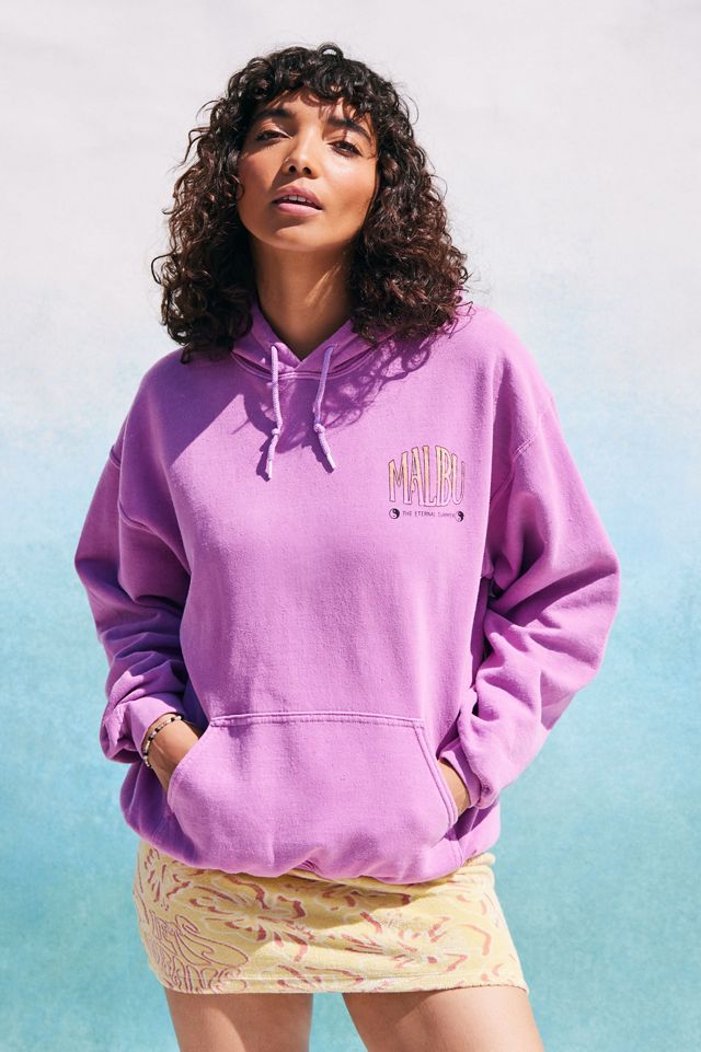 Pull à Capuche Urban Outfitters Homme Blanc Taille S - Fleurs De Cerisier Brodées