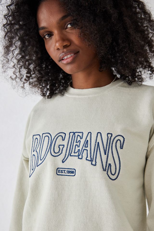 BDG - Sweatshirt avec logo surpiqué écru #1