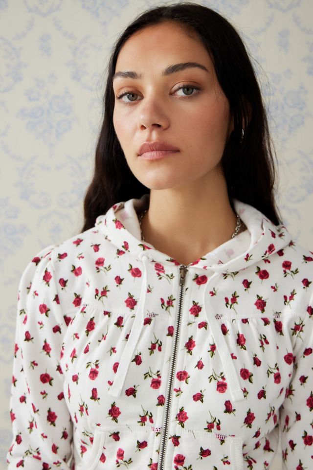 Kimchi Blue Albie Cropped Zip-Up Hoodie #2