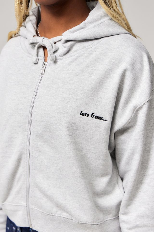 iets frans... Shrunken Zip-Through Hoodie #1