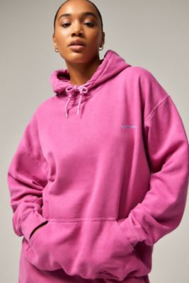 Felpa con cappuccio rosa outlet
