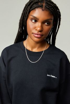 iets frans... Sweatshirt in Schwarz Meliert