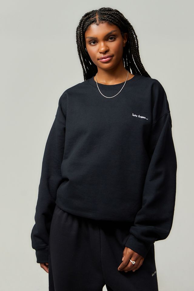 iets frans... Black Marl Sweatshirt #1