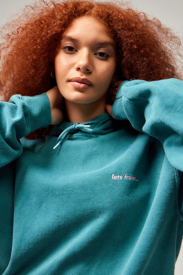 iets frans... Deep Teal Hoodie | Urban Outfitters UK