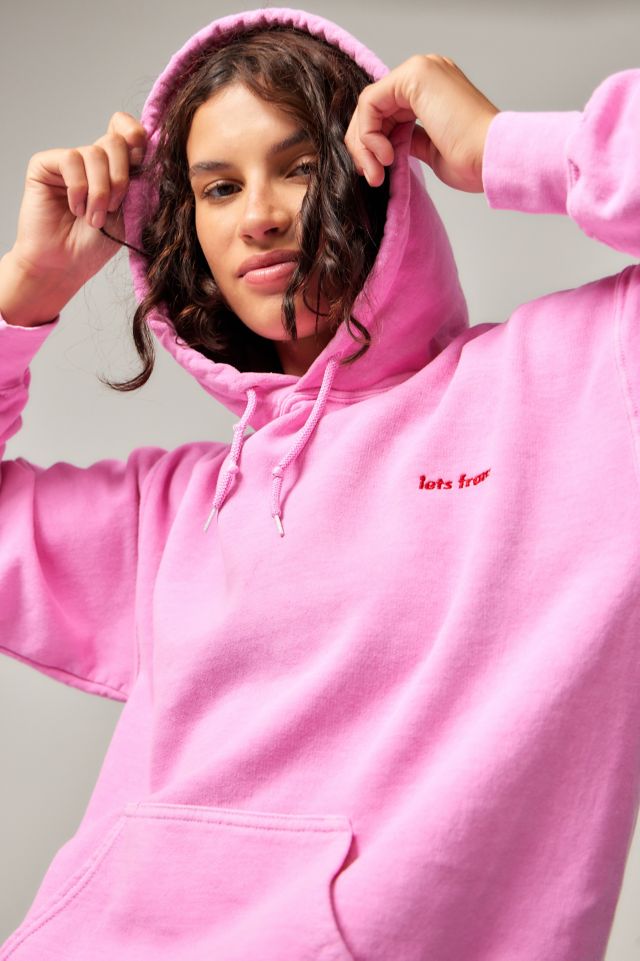 Pink hoodie urban outfitters on sale