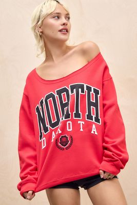 UO North Dakota Slash Neck Sweatshirt