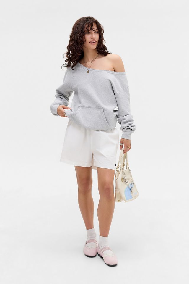 Grey Slash Neck Sweatshirt #2
