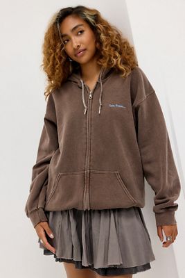 iets frans... Cool Chocolate Zip-Through Hoodie