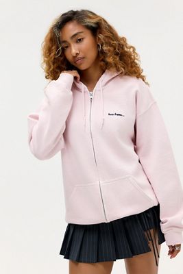 iets frans... Hellrosa Zip-Through Hoodie