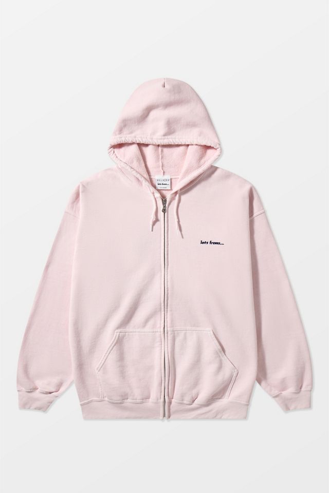 iets frans... Felpa con zip Rosa Sussurro #6