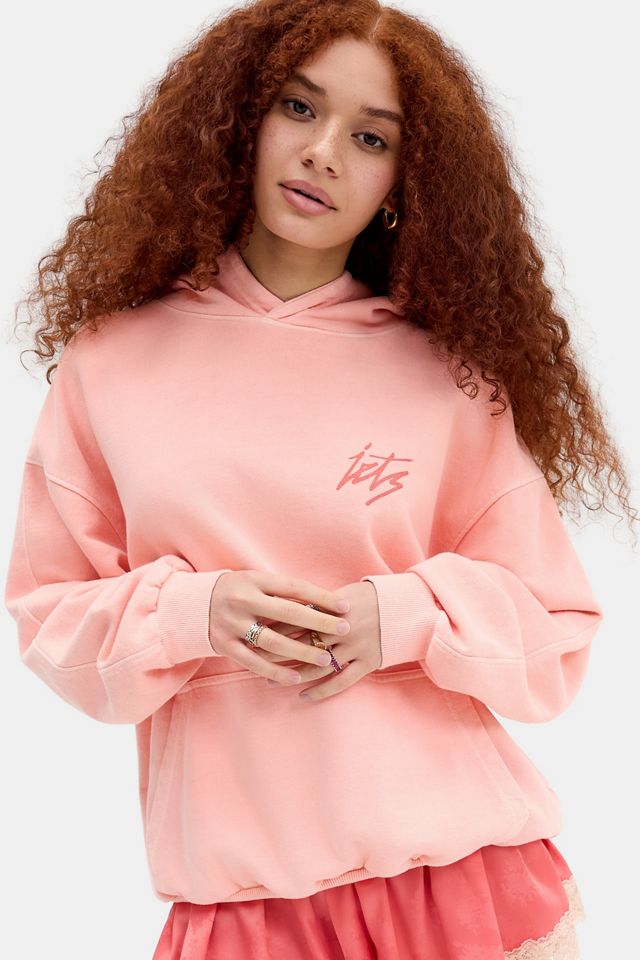 iets frans... Kapuzenpullover mit Schriftzug-Logo #1
