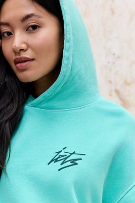 iets frans... Kapuzenpullover mit Schriftzug-Logo